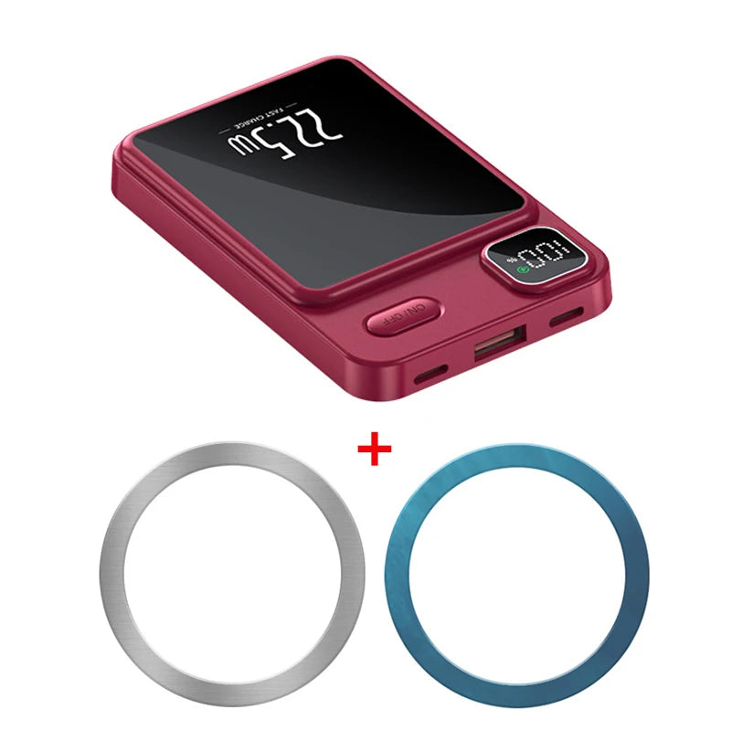Portable Wireless Power Bank – MagSafe & PD Fast Charge for iPhone & Xiaomi