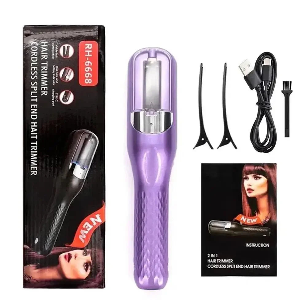 Professional Split Ends Hair Trimmer – Cordless, Auto Trim