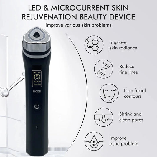 6-in-1 RF Facial Beauty Device | Anti-Aging Skin Tightening & Pore Refining Massager