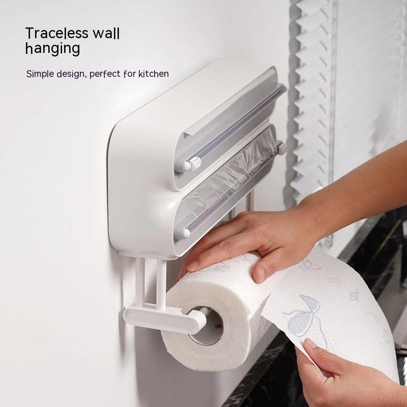 3-in-1 Aluminum Film Wrap Cutter & Wall Mount Dispenser