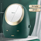 Cosmetic Storage Box with Mirror & LED Light | Rotating Transparent Organizer