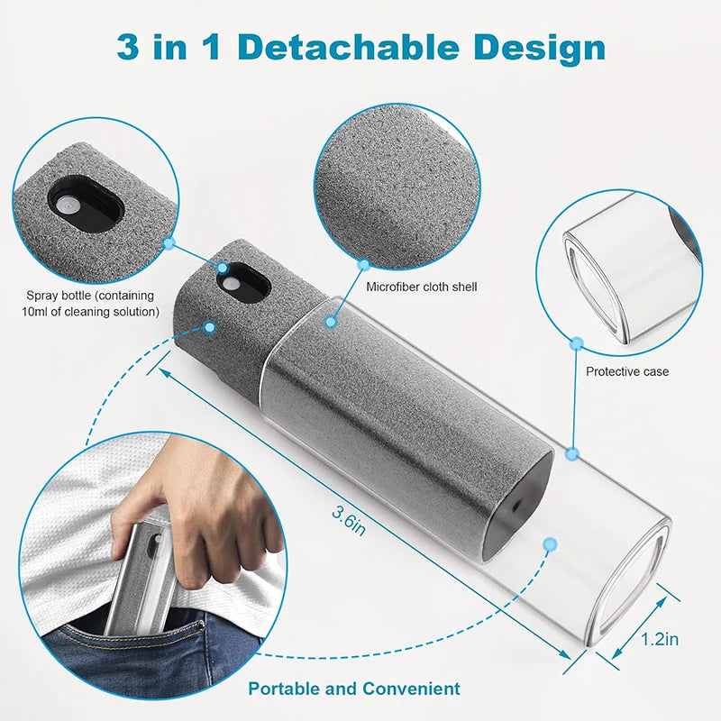 Smartphone Screen Cleaner Set – Microfiber Cloth + Cleaning Brush for Apple Devices