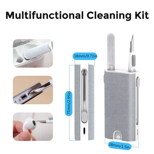 5 in 1 Bluetooth Earphone Cleaner Set Phone Laptop Screen Earbuds Case Cleaning Brush Pen Kit for