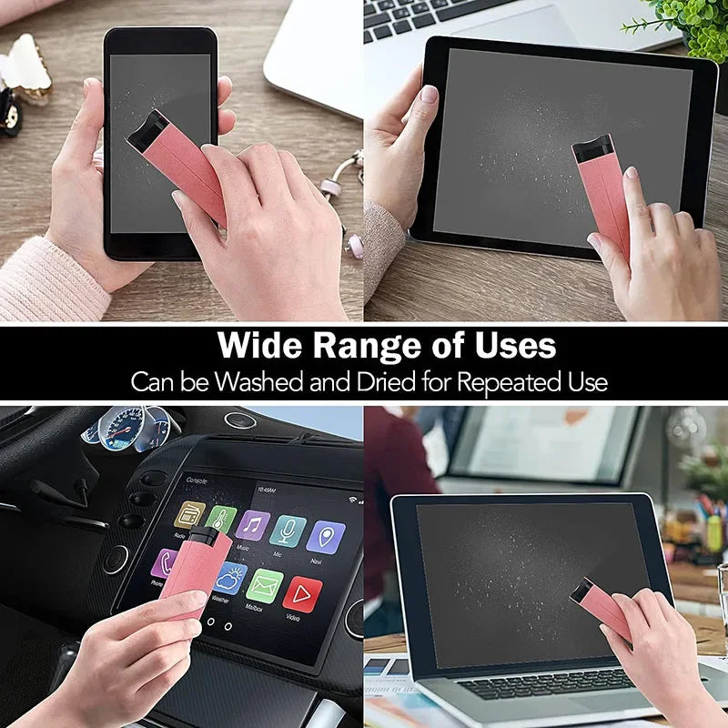 Smartphone Screen Cleaner Set – Microfiber Cloth + Cleaning Brush for Apple Devices