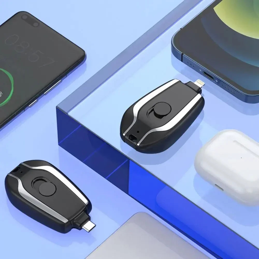 1500mAh Mini Power Bank Keychain External Battery for iPhone Huawei Xiaomi