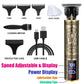 Cordless Hair Clipper Vintage Trimmer — USB Fast Charging, Portable