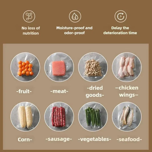 Fresh-Keeping Vacuum Sealer — Automatic Home Use, Compact Food Packaging Machine