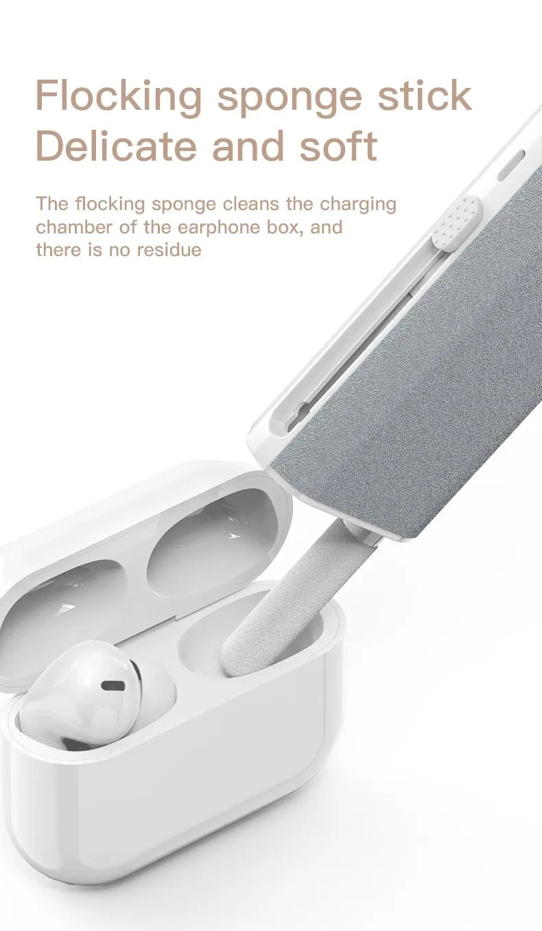 5 in 1 Bluetooth Earphone Cleaner Set Phone Laptop Screen Earbuds Case Cleaning Brush Pen Kit for
