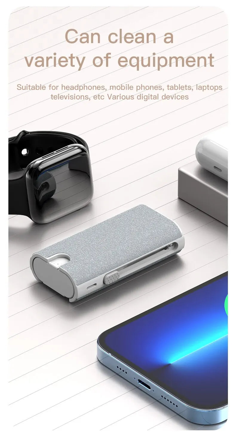 5 in 1 Bluetooth Earphone Cleaner Set Phone Laptop Screen Earbuds Case Cleaning Brush Pen Kit for