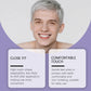 Purple Glossy Tooth Whitening Strips – Gentle Stain Removal for a Brighter Smile