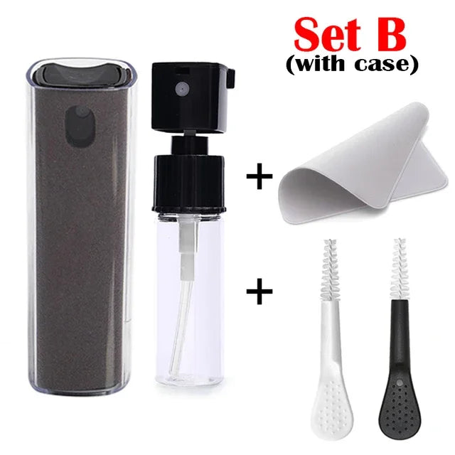 Smartphone Screen Cleaner Set – Microfiber Cloth + Cleaning Brush for Apple Devices