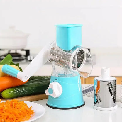3-in-1 Manual Rotary Cheese Grater for Vegetable Cutter Potato Slicer Multifunctional
