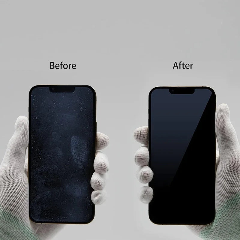 Smartphone Screen Cleaner Set – Microfiber Cloth + Cleaning Brush for Apple Devices