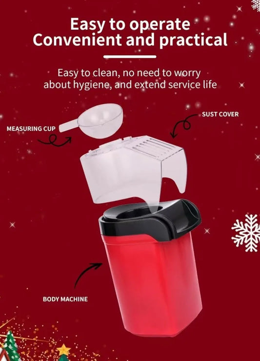 Automatic Hot Air Popcorn Maker — 110V-220V, Small Popcorn Machine