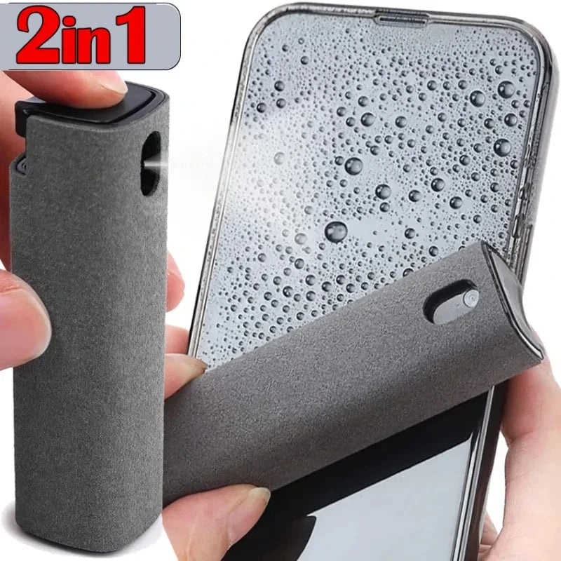 Smartphone Screen Cleaner Set – Microfiber Cloth + Cleaning Brush for Apple Devices