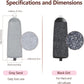 Foot Pedicure Refills:  Roller Wheel Heads for Scrub, File, and Replacement Rollers