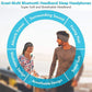 Bluetooth Sleep Headband - Wireless Eye Mask Headphones for Side Sleepers