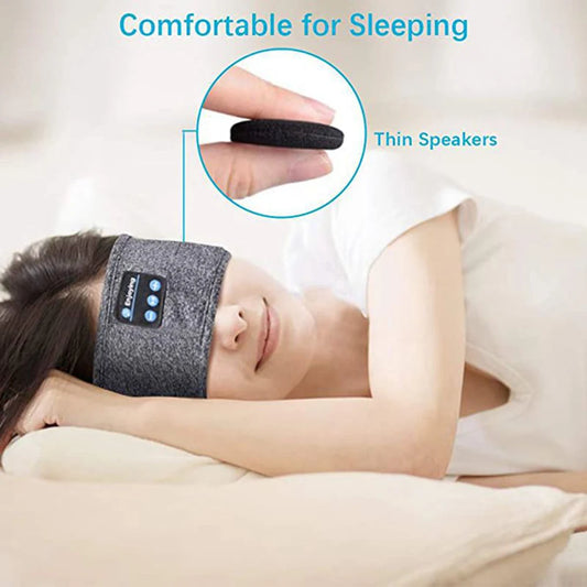 Bluetooth Sleep Headband - Wireless Eye Mask Headphones for Side Sleepers