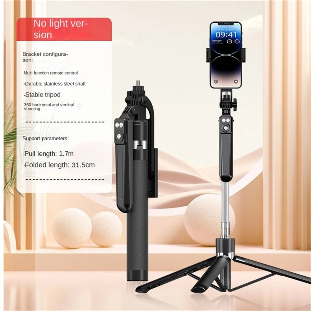 Portable Camera Tripod with Wireless Remote - 360° Rotation Stabilizer