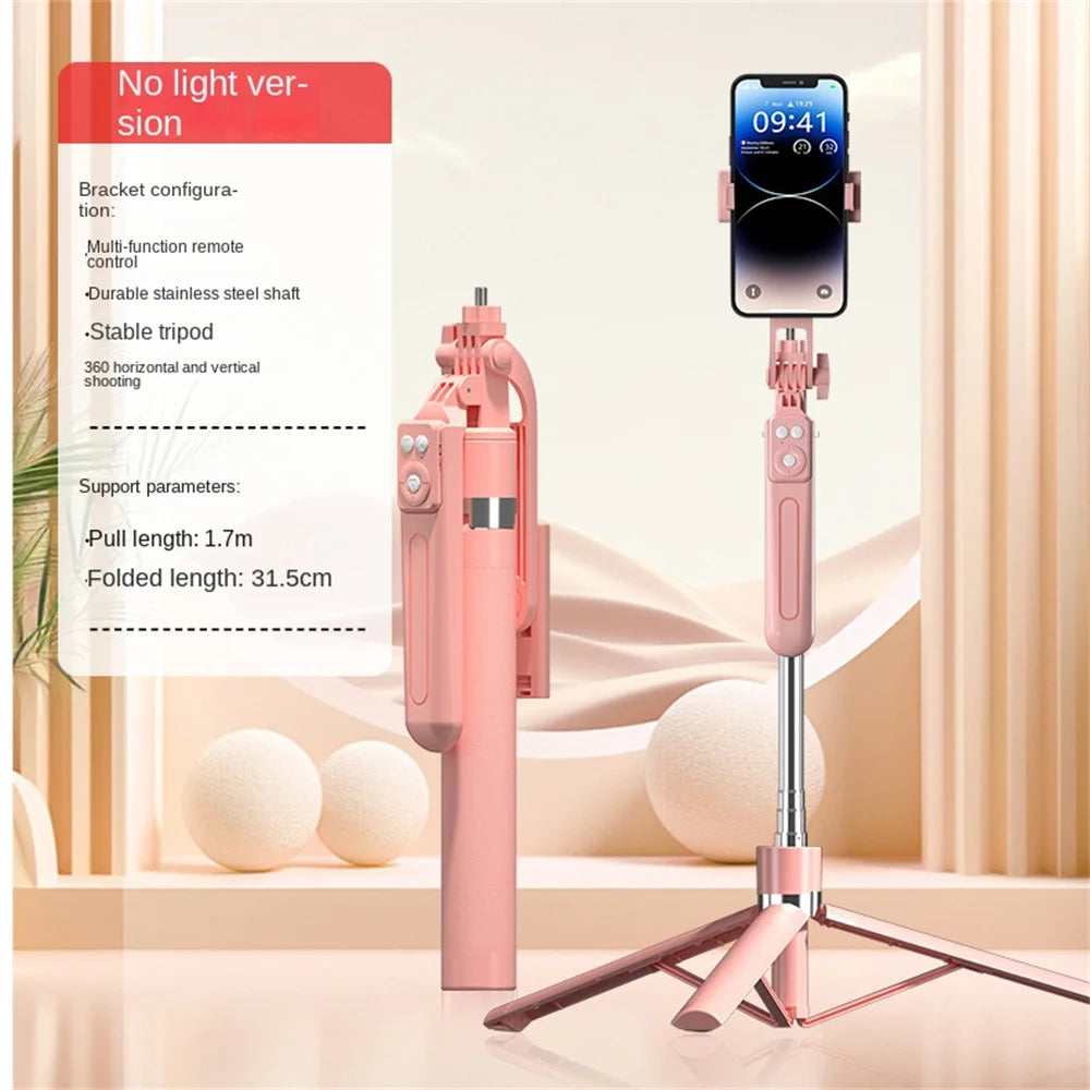 Portable Camera Tripod with Wireless Remote - 360° Rotation Stabilizer